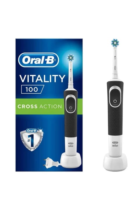 Oral-B D100 مسواک برقی شارژی Cross Action مشکی