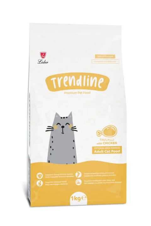 Trendline غذای گربه بالغ با طعم مرغ 1 کیلوگرم