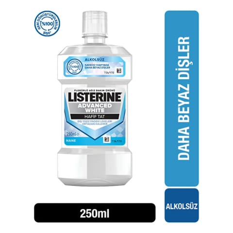 لیسترین Advanced White دهان‌شویه ۲۵۰ میلی‌لیتر
