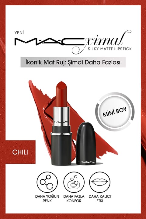 رژ لب مات ابریشمی MACximal Mini مک - Chili ۱.۸ گرم