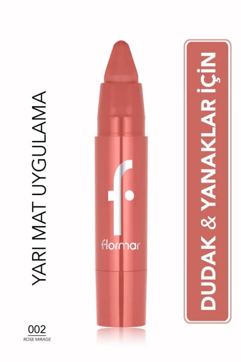 Flormar Lip & Cheek کرمی نیمه مات با پیگمنت بالا