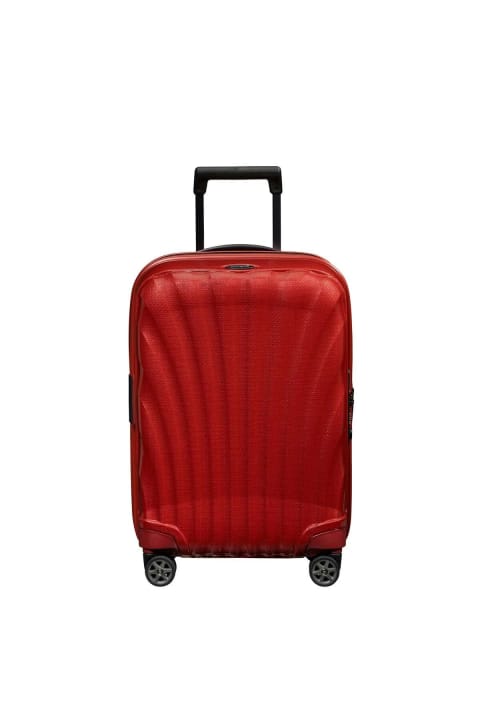 چرخدار Samsonite C-Lite Spinner قرمز - چمدان کابین آکاردئونی ۴ چرخ سایز ۵۵ سانتیمتر
