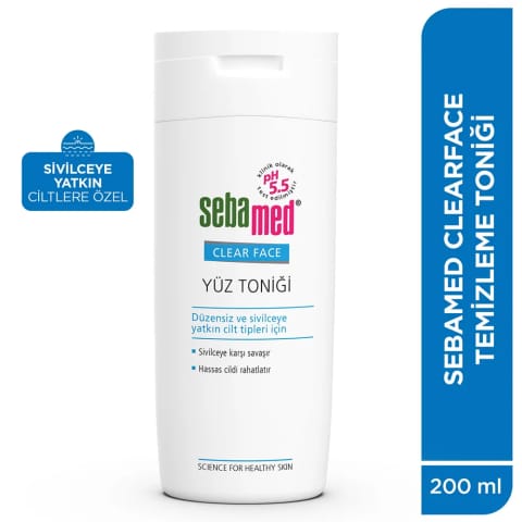 تونر صورت پاککننده Sebamed کلیرفیس ۲۰۰ میلیلیتر