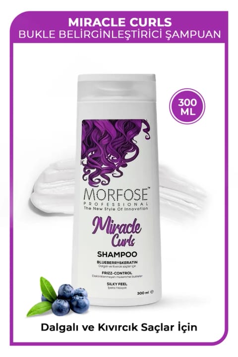 شامپو حالت‌دهنده فر Morfose Miracle Curls با زغال‌اخته و کراتین