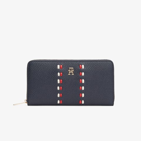 کیف پول زنانه سرمهای Tommy Hilfiger Icon Corp