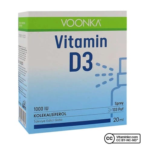 وونکا Vitamin D3 1000 IU اسپری 20 میلیلیتر