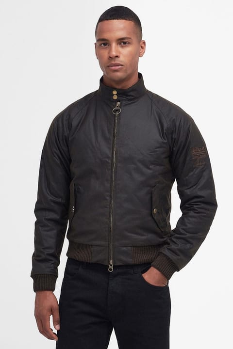 Barbour B.Intl Merchant بارانی چرب OL71 زیتونی