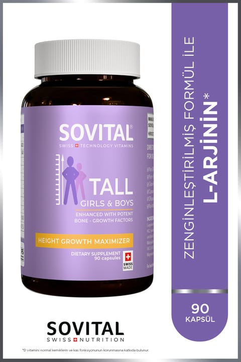 SOVITAL قد، کلاژن، L-Arjinin، گلوکزامین سولفات، کندرویتین سولفات، هیالورونیک...