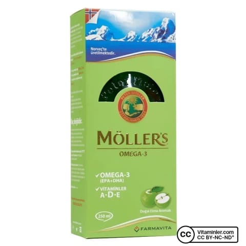 مولر امگا ۳ روغن کبد ماهی ۲۵۰ میلی‌لیتر