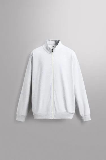 Relaxed Fit زیپ‌دار سویشرت