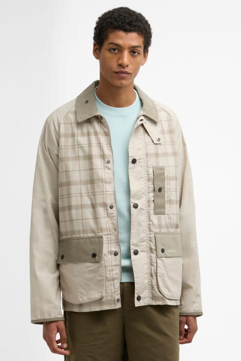 کاپشن Barbour مدل Festival Modified Bedale ST31 Mist Tartan
