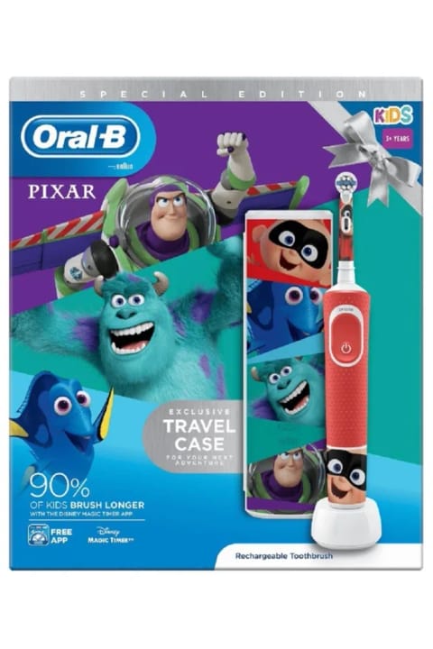 Oral-B شارژی مسواک و محفظه سفر D100 Pixar