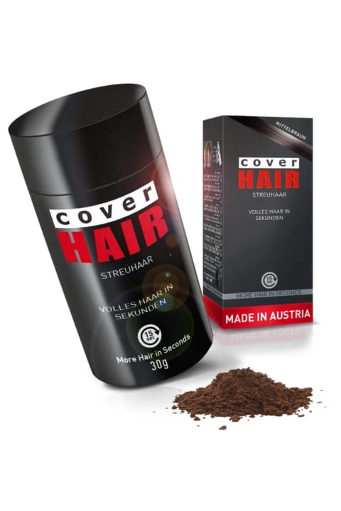 Cover Hair پودر پرپشتکنندهٔ مو قهوهای متوسط ۳۰ گرم
