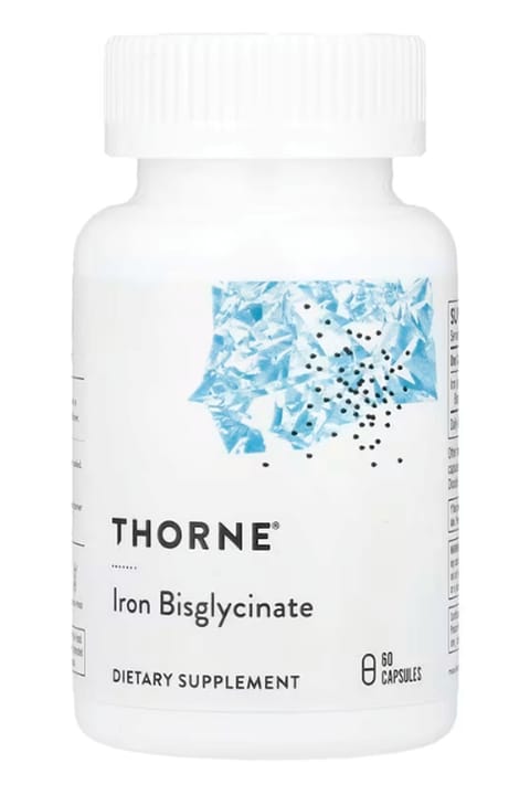 Thorne Iron Bisglycinate، ۶۰ کپسول (۲۵ میلی‌گرم در هر کپسول) ساخت آمریکا DaphneLabs