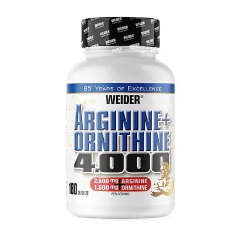 Weider Arginine Plus Ornithine 4.000 – 180 کپسول