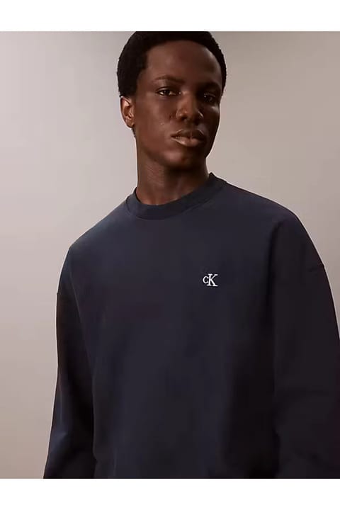 سویشرت Calvin Klein PREMIUM TERRY MONOGRAM CN SWEATS