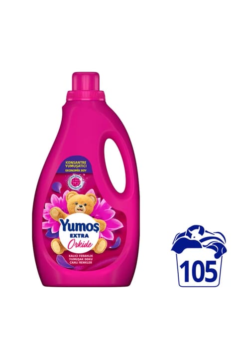 Yumoş Extra کنسانتره مایع نرمکننده لباس ارکیده 105 شستشو 2520ml