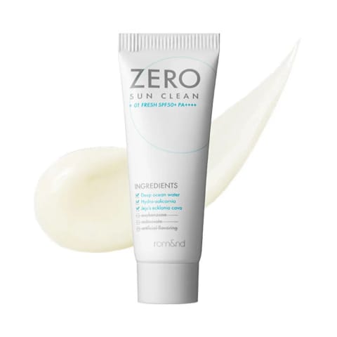 کرم ضد آفتاب rom&nd Zero Sun Clean SPF50+ حجم 50 میلی‌لیتر مدل 01 Fresh