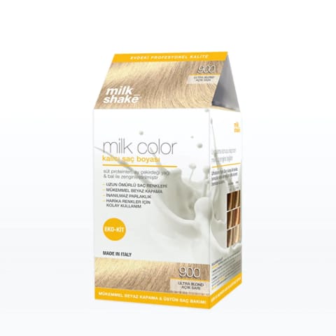 رنگ موی دائمی milk_shake Milk Color ست 900 بلوند خیلی روشن