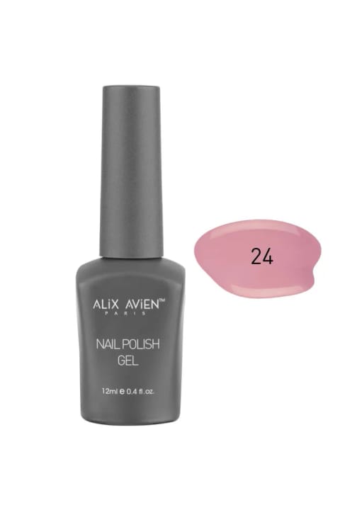 Alix Avien UV ماندگار ژل لاک رز خشک 24 - Gel Polish - 12 میلی‌لیتر