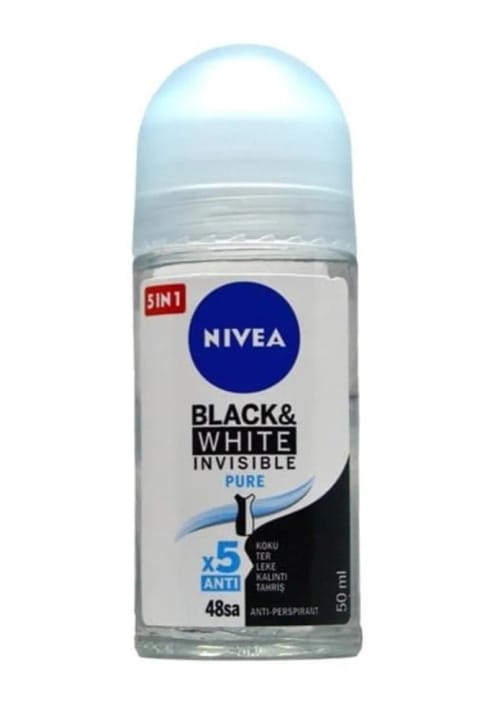 NIVEA B&W Invisible Pure رولآن ۵۰ میلیلیتر
