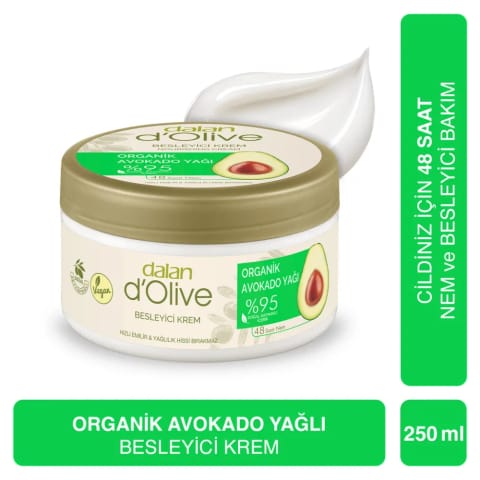 Dalan D'Olive کرم مغذی آووکادو ارگانیک ۲۵۰ میلی‌لیتر