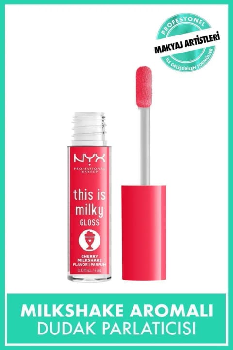 NYX Professional Makeup This Is Milky Gloss رژ لب مایع - Cherry Milkshake