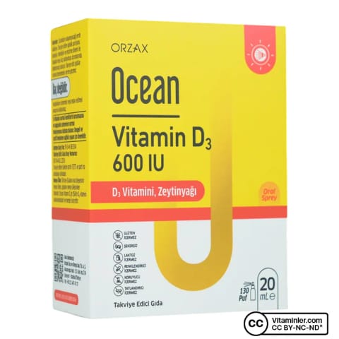 Ocean Vitamin D3 600 IU 20 میلی‌لیتر