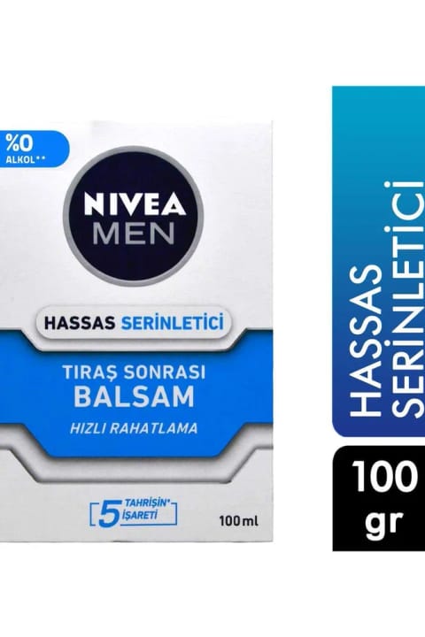 NIVEA بالم پس از اصلاح مردانه 100 میلیلیتری حساس خنککننده