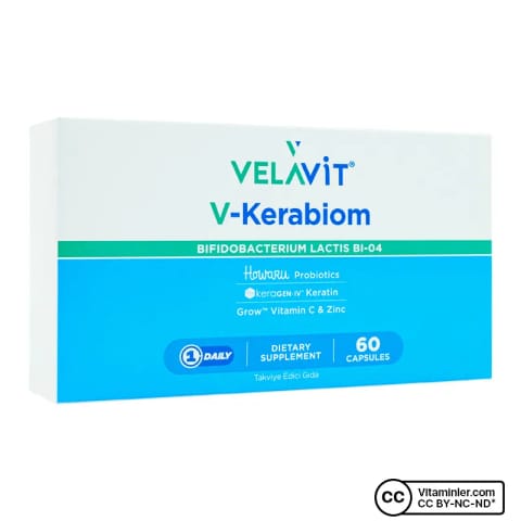 Velavit V-Kerabiome Keratin 60 کپسول