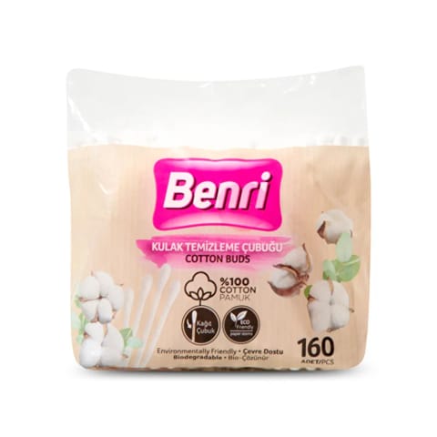 Benri گوش پاک‌کن کیسه‌ای ۱۶۰ عددی