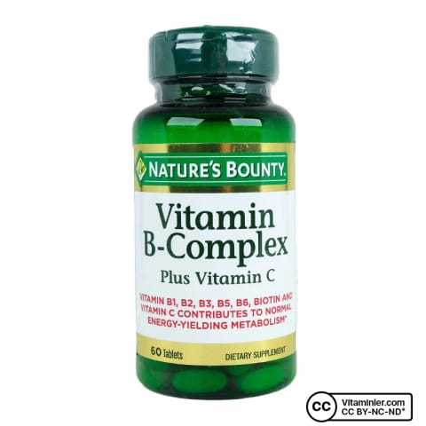 Nature's Bounty ویتامین B-Complex پلاس ویتامین C 60 قرص