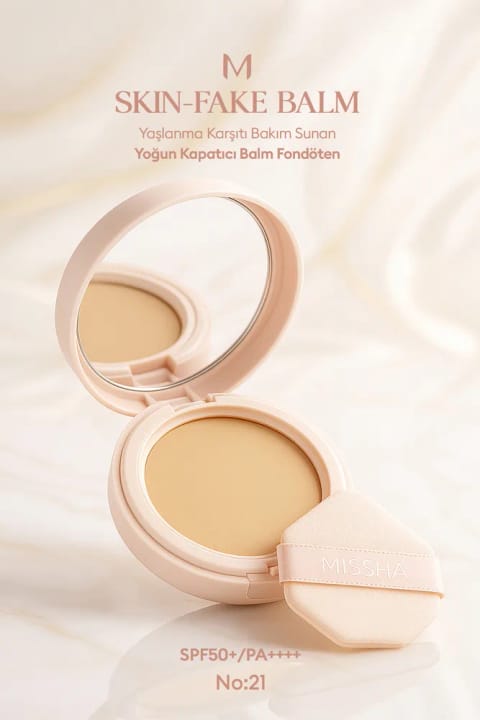 Missha ضد پیری کرم پودر بالم غلیظ پوشاننده M Skin-Fake ...