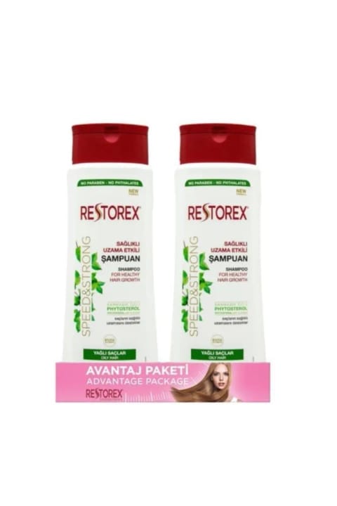 شامپو Restorex 2x500ml موی چرب