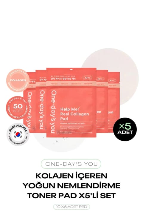 ست پد تونیک حاوی Collagen One Day’s You Real Collagen Pad