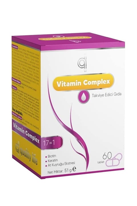 مولتی ویتامین مو Quality Life QL Hair Vitamin Complex 60 Tablet