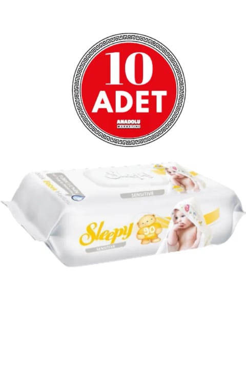 Sleepy Sensitive دستمال مرطوب 90 برگی (بسته 10 عددی)