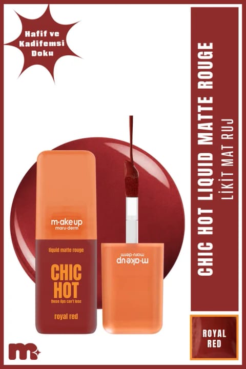 Maru.Derm رژ لب مایع مات مخملی – Liquid Matte Rouge Royal...