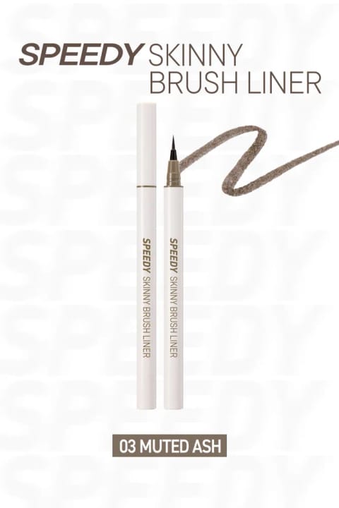 خط چشم ماژیکی پریپرا مدل Speedy Skinny Brush — 03 Muted Ash