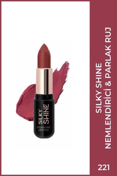 Golden Rose Silky Shine Hydrating Lipstick - رژ لب مرطوبکننده شماره 221