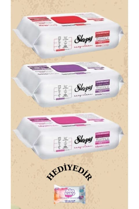 دستمال سطحی Sleepy 100 عددی هدیه‌دار