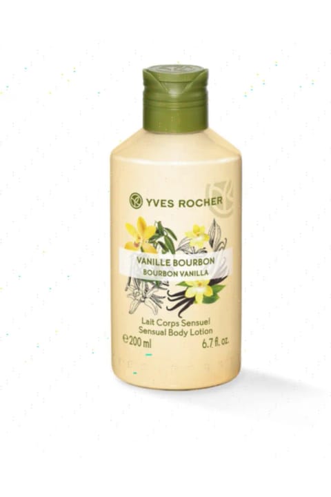 Yves Rocher لوسیون بدن مرطوبکننده - وانیل گرمسیری - 200 میلیلیتر