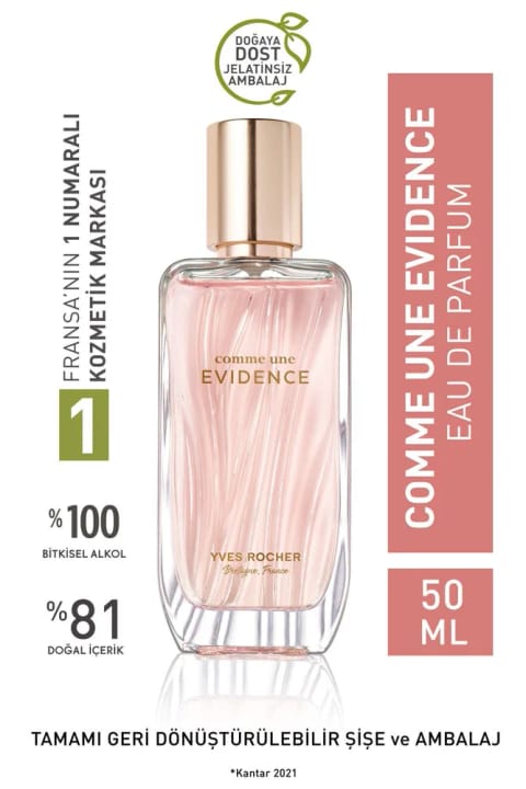 ایو روشه Comme une Evidence ادوپرفیوم زنانه ۵۰ میلیلیتر
