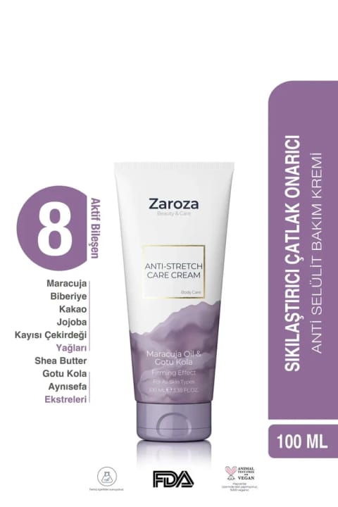 ZAROZA کرم پیشگیری از ترک پوست - Anti-stretch Care Cream - 100 ml
