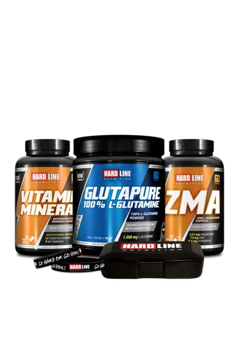 Hardline Glutapure 500 گرم ZMA ویتامین مواد معدنی