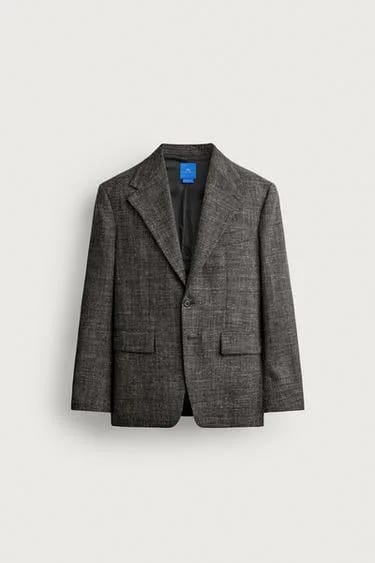 کت بلیزر کتانی پشم و کتان آرون لوین ZARA