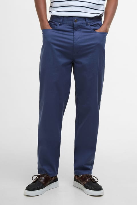 شلوار چینو Barbour Lightweight Stretch Regular Fit مدل BU74 رنگ Oceana