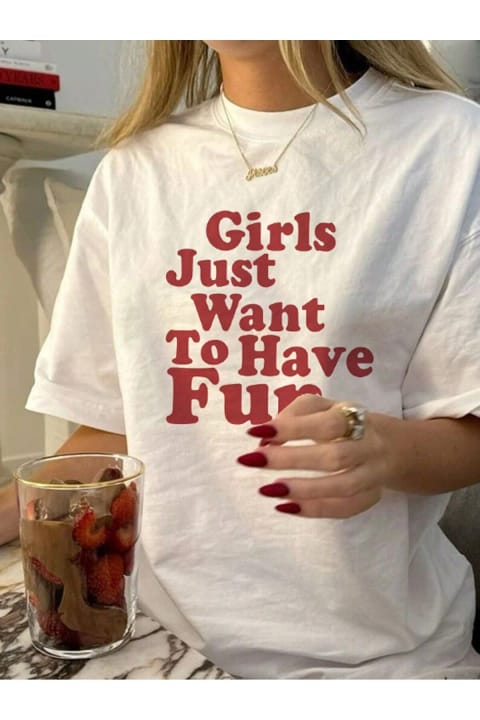 تی‌شرت طراحی چاپی uyguntarz Girls Just Want To Have Fun