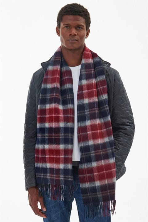 شال گردن Barbour Galston Tartan RE75 Cranberry Tartan