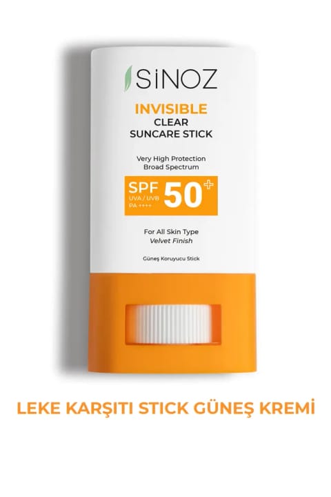 SİNOZ SPF50+ مرطوبکننده و تسکیندهنده استیک ضدآفتاب شفاف با محافظت بالا